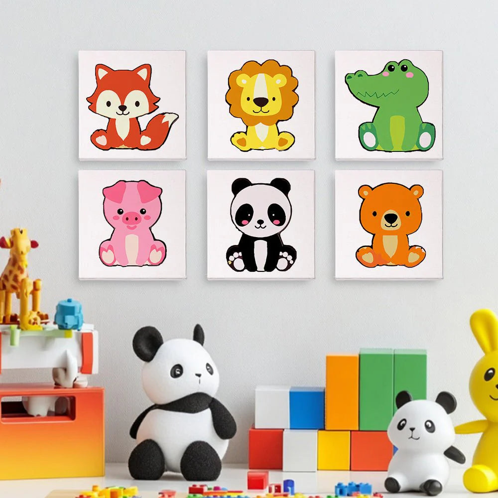 6 mini-tableaux - Mini Animal
