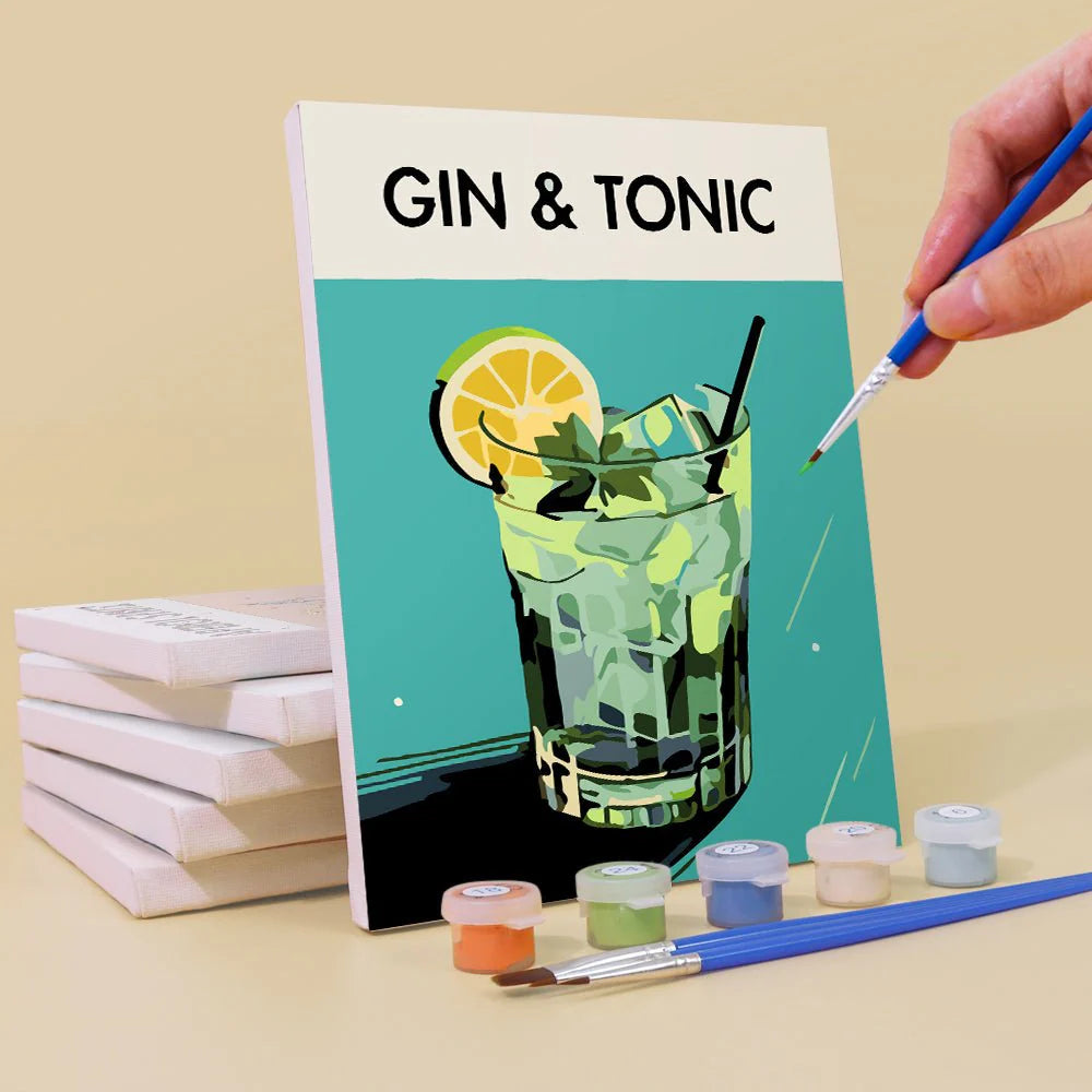 6 mini-tableaux - Coffret Cocktail Deluxe