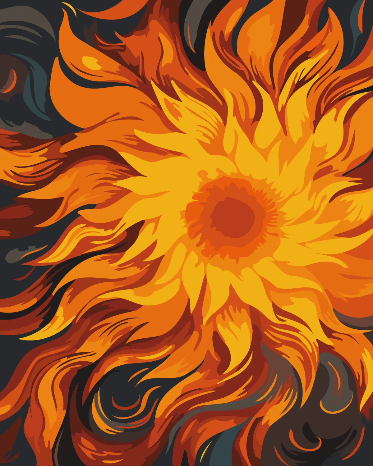 Soleil floral