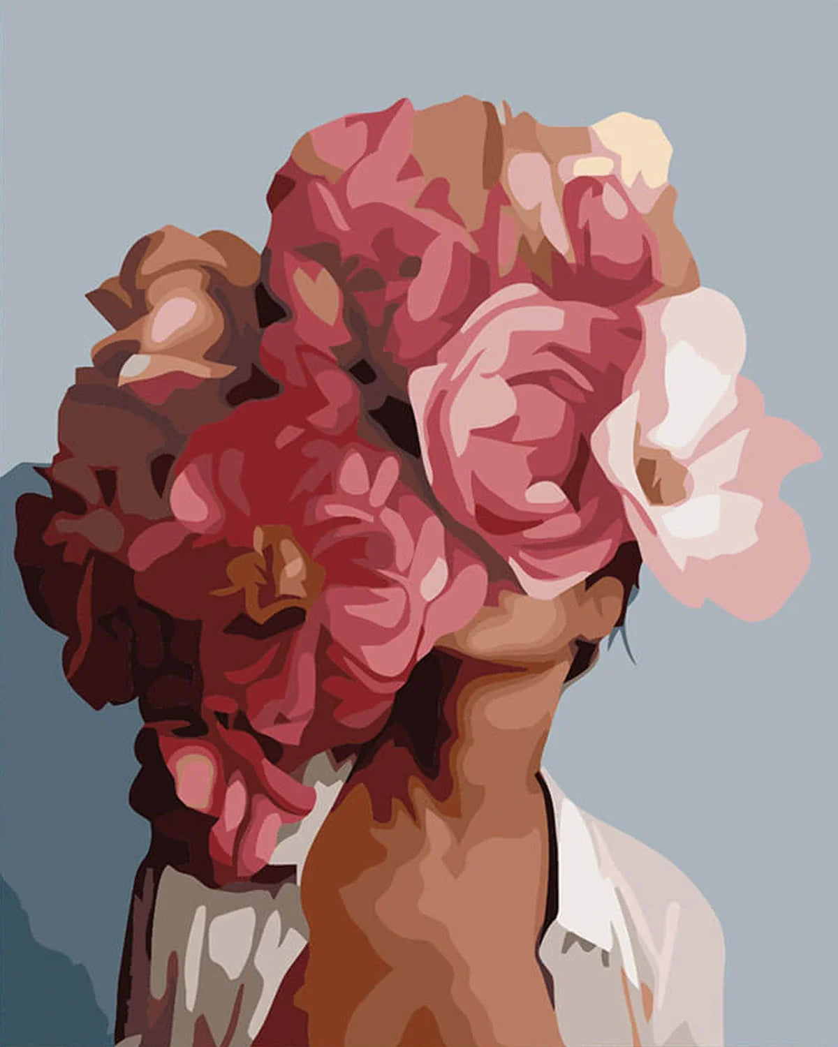 Femme fleurie